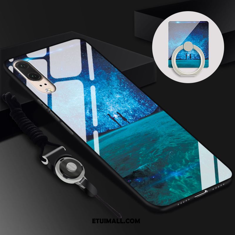 Etui Huawei P20 Telefon Komórkowy Anti-fall Niebieski Trudno Miękki Futerał Kupię