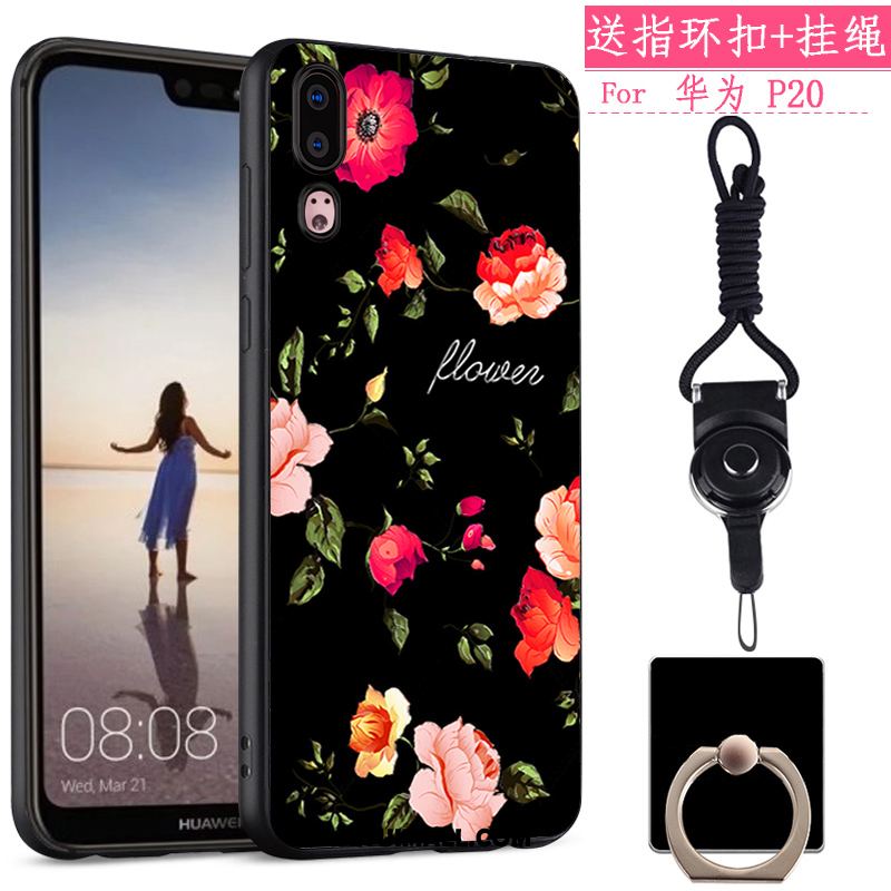 Etui Huawei P20 Telefon Komórkowy Kreatywne Proste Miękki Kreskówka Pokrowce Online