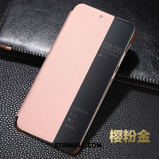 Etui Huawei P20 Telefon Komórkowy Skórzany Futerał Ochraniacz Różowe Spoczynek Futerał Sklep