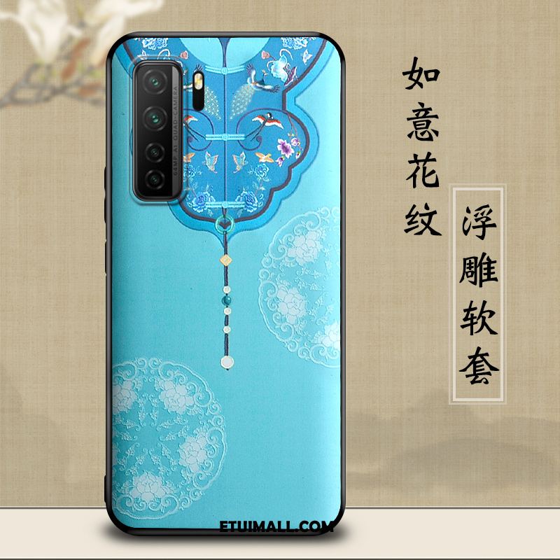 Etui Huawei P40 Lite 5g Ciemno Niebieski Ochraniacz Telefon Komórkowy All Inclusive Osobowość Pokrowce Sklep