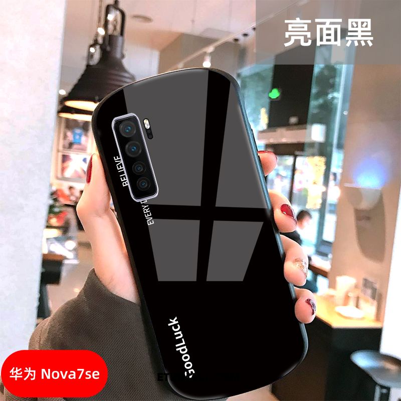 Etui Huawei P40 Lite 5g Proste Szkło Osobowość Okrągła Ochraniacz Obudowa Tanie