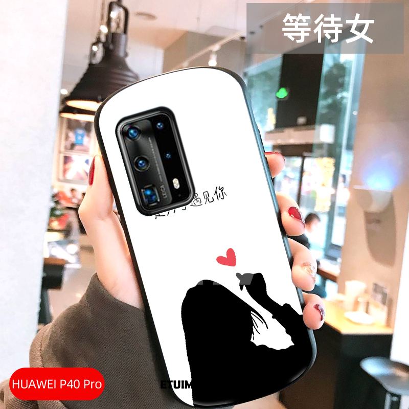 Etui Huawei P40 Pro Szkło Łuk Ochraniacz Telefon Komórkowy Anti-fall Pokrowce Sklep