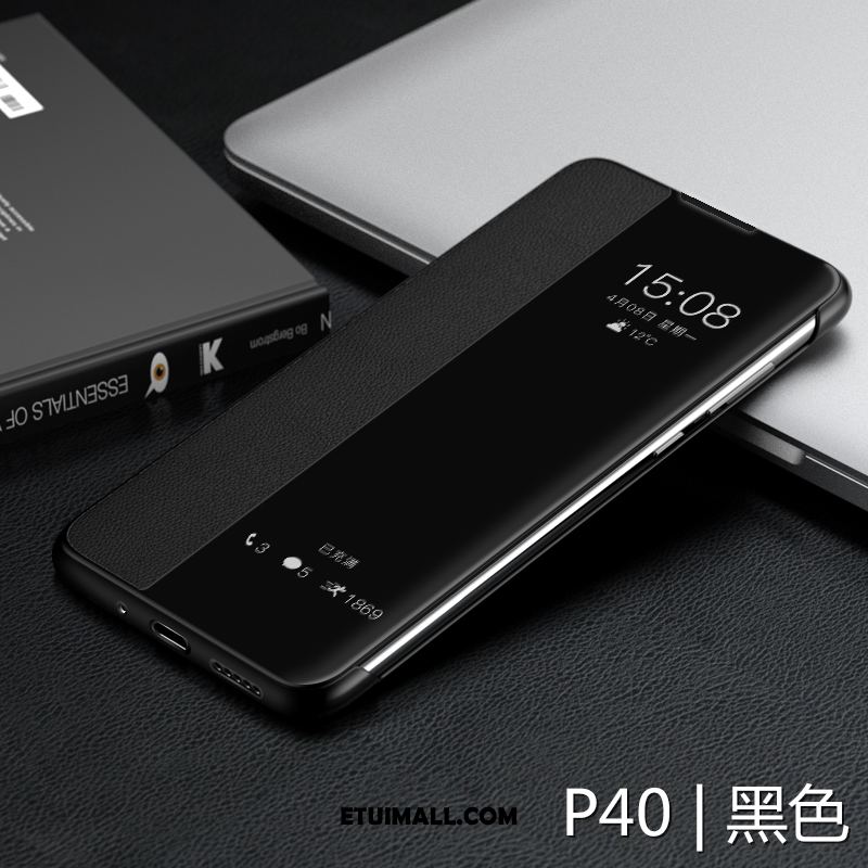 Etui Huawei P40 Telefon Komórkowy Niebieski Skórzany Futerał Anti-fall Ochraniacz Pokrowce Tanie