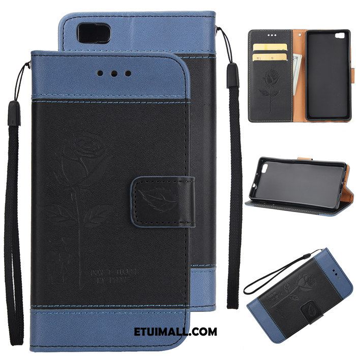 Etui Huawei P8 Lite Klapa Niebieski Telefon Komórkowy Skórzany Futerał Anti-fall Futerał Sprzedam