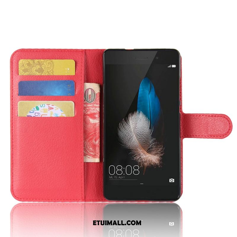 Etui Huawei P8 Lite Litchi Portfel Biały Telefon Komórkowy Wzór Pokrowce Sklep