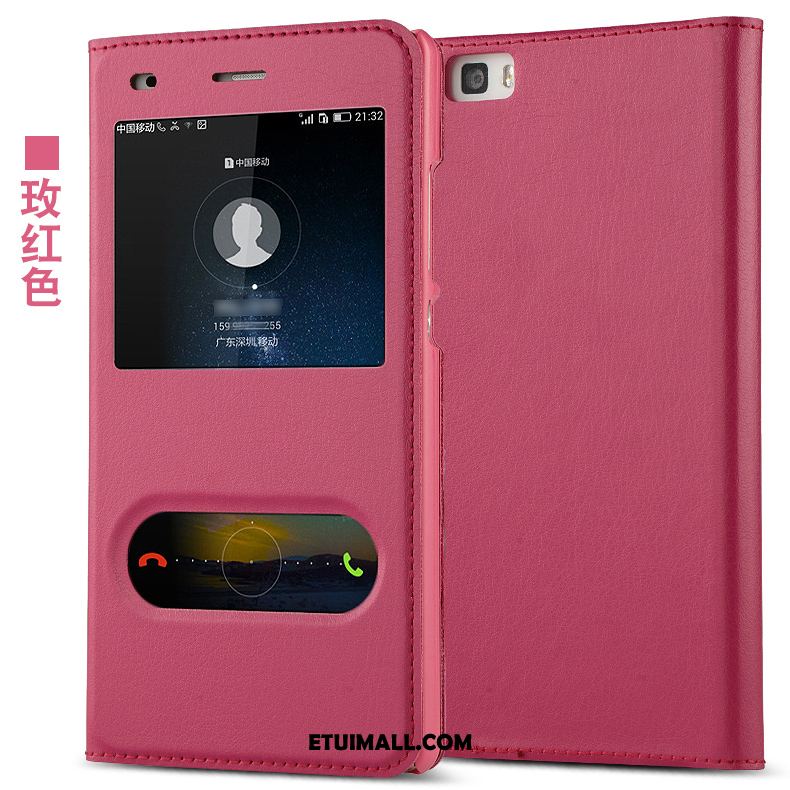 Etui Huawei P8 Lite Telefon Komórkowy Ochraniacz Różowe Spoczynek Skórzany Futerał Pokrowce Online