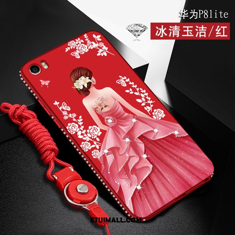 Etui Huawei P8 Lite Telefon Komórkowy Silikonowe Kreskówka Miękki Rhinestone Obudowa Sklep