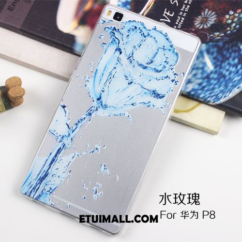 Etui Huawei P8 Niebieski Silikonowe Przezroczysty Ochraniacz Telefon Komórkowy Futerał Oferta