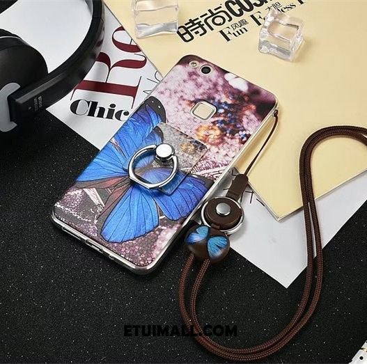 Etui Huawei P9 Lite Silikonowe Purpurowy Anti-fall Telefon Komórkowy Wiszące Ozdoby Obudowa Online