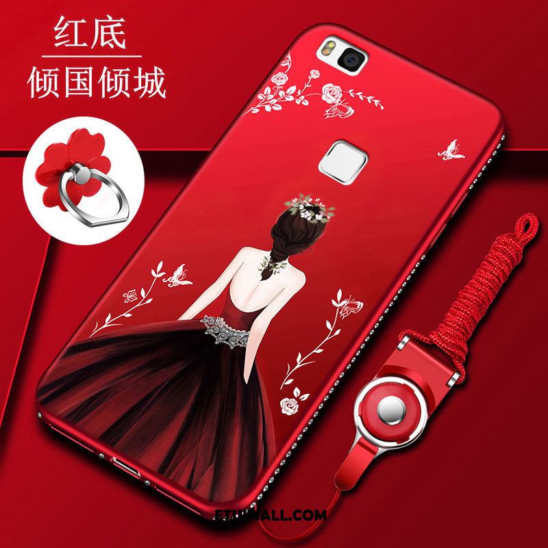 Etui Huawei P9 Lite Telefon Komórkowy Młodzież Czerwony Silikonowe Wiszące Ozdoby Futerał Tanie