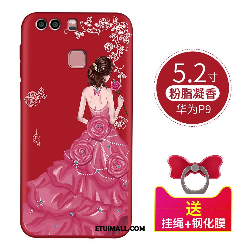 Etui Huawei P9 Telefon Komórkowy Anti-fall Miękki Tendencja Czerwony Obudowa Tanie