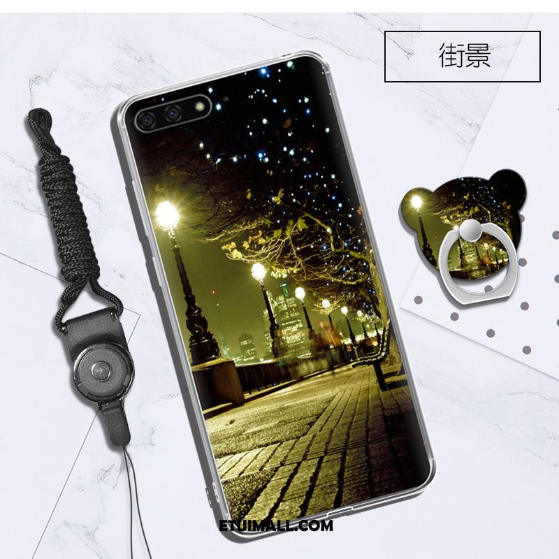 Etui Huawei Y6 2018 Miękki Anti-fall Telefon Komórkowy Zielony Przezroczysty Pokrowce Sprzedam