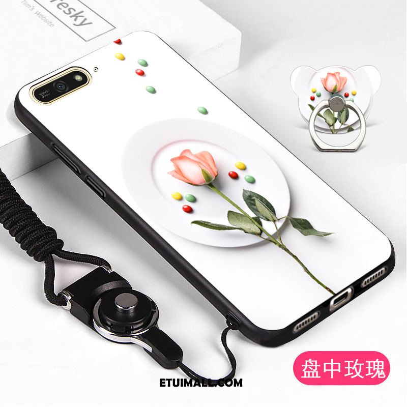Etui Huawei Y6 2018 Ochraniacz Telefon Komórkowy Biały Miękki Obudowa Tanie