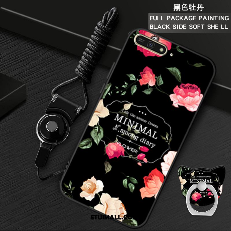 Etui Huawei Y6 2018 Telefon Komórkowy Ochraniacz Ring Czarny Futerał Dyskont
