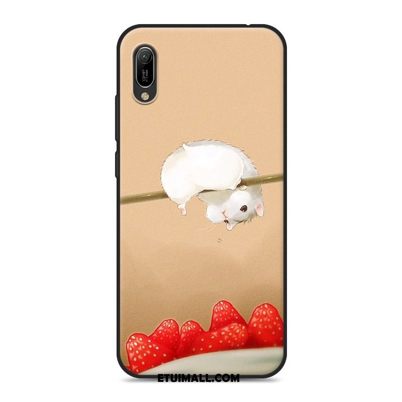 Etui Huawei Y6 2019 Silikonowe Kreskówka Telefon Komórkowy Miękki Różowe Futerał Sklep
