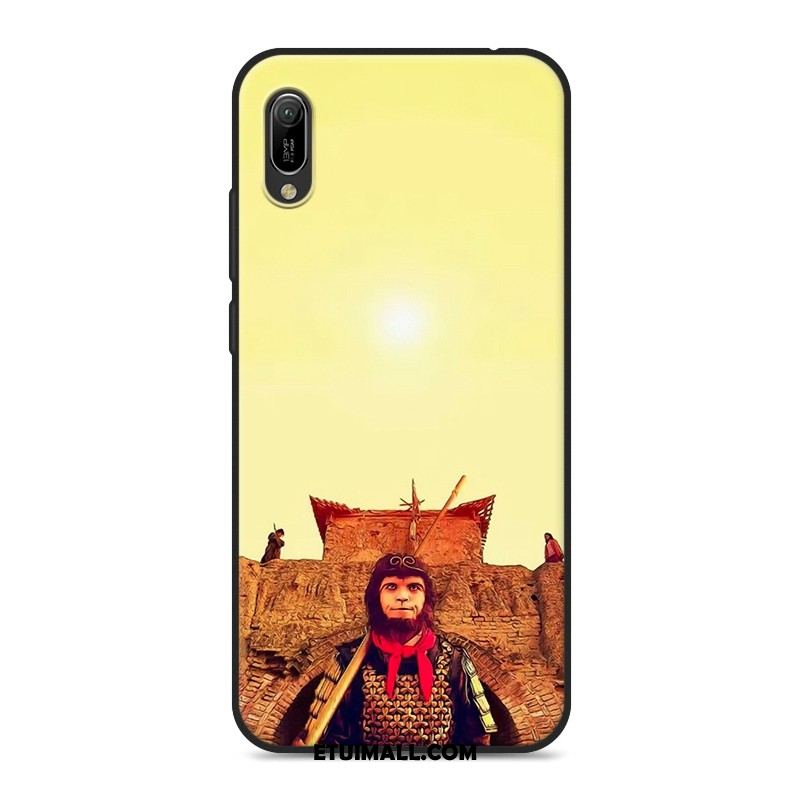 Etui Huawei Y6 2019 Silikonowe Telefon Komórkowy Kreatywne Miękki Czarny Obudowa Sklep