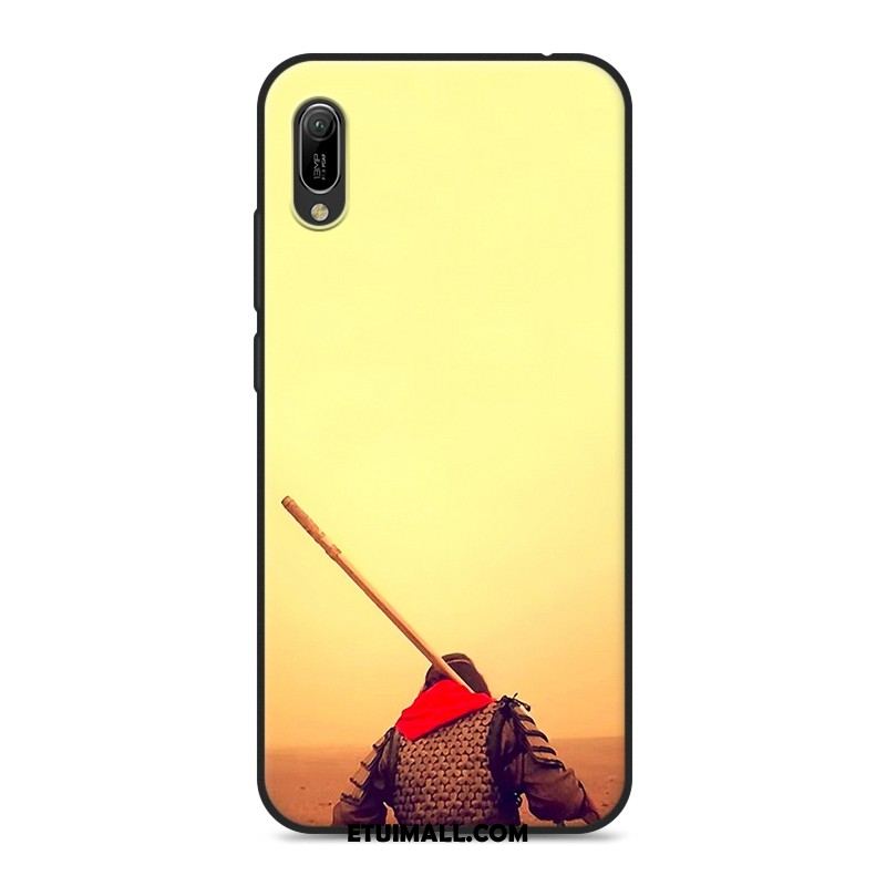 Etui Huawei Y6 2019 Silikonowe Telefon Komórkowy Kreatywne Miękki Czarny Obudowa Sklep
