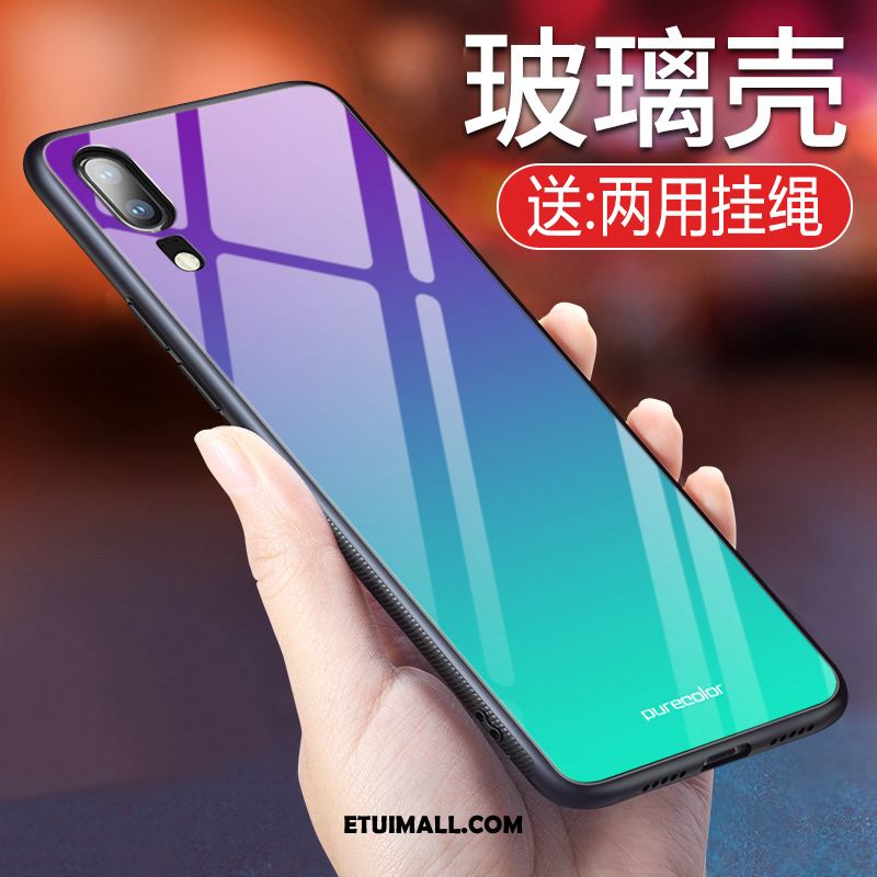 Etui Huawei Y6 2019 Tendencja Szkło Hartowane Telefon Komórkowy Tylna Pokrywa Ochraniacz Futerał Online