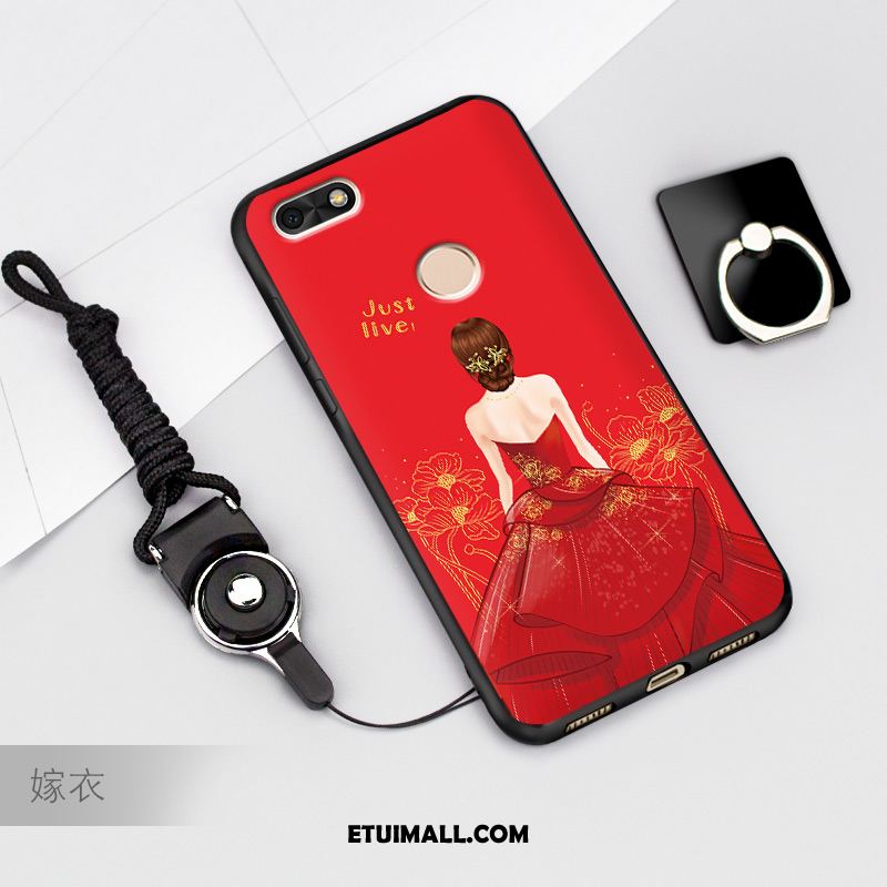 Etui Huawei Y6 Pro 2017 Kreskówka Telefon Komórkowy Ochraniacz Czerwony Futerał Sprzedam