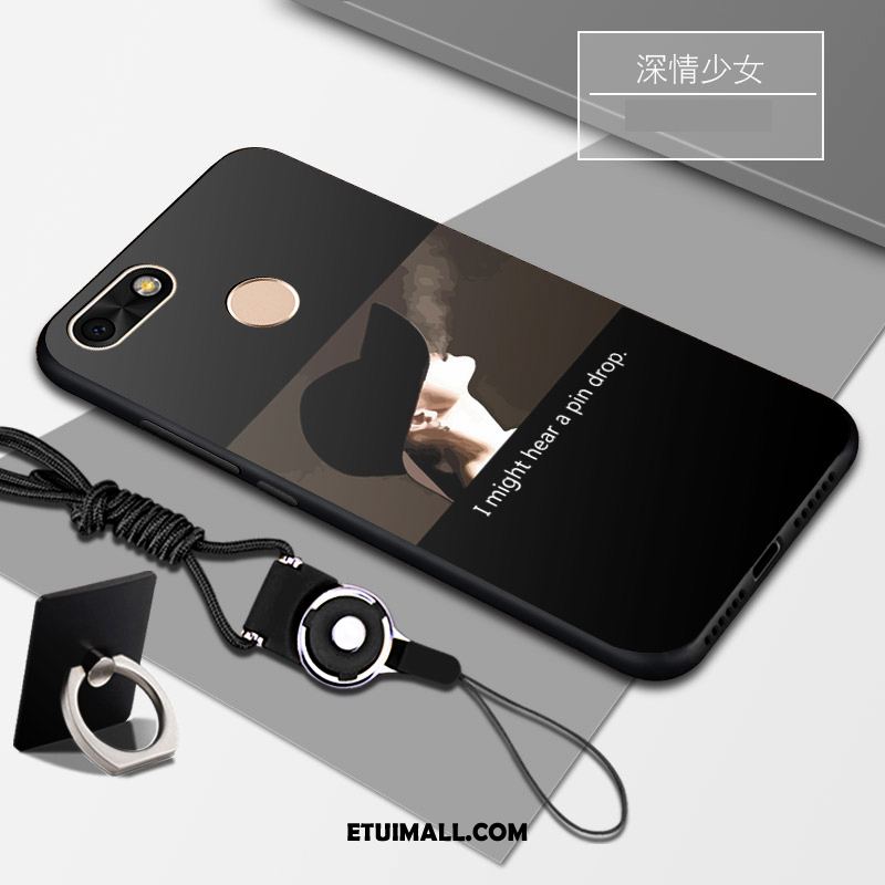 Etui Huawei Y6 Pro 2017 Miękki Telefon Komórkowy Osobowość Czarny Wspornik Futerał Kupię