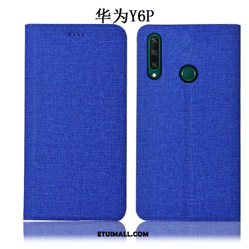 Etui Huawei Y6p Telefon Komórkowy Bawełna I Len Ochraniacz Anti-fall Niebieski Obudowa Kup