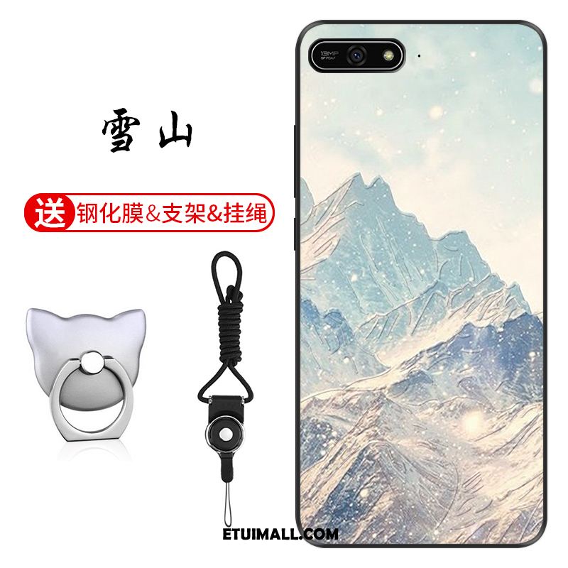 Etui Huawei Y7 2018 Dostosowane Anti-fall Telefon Komórkowy Niebieski Ochraniacz Pokrowce Sklep
