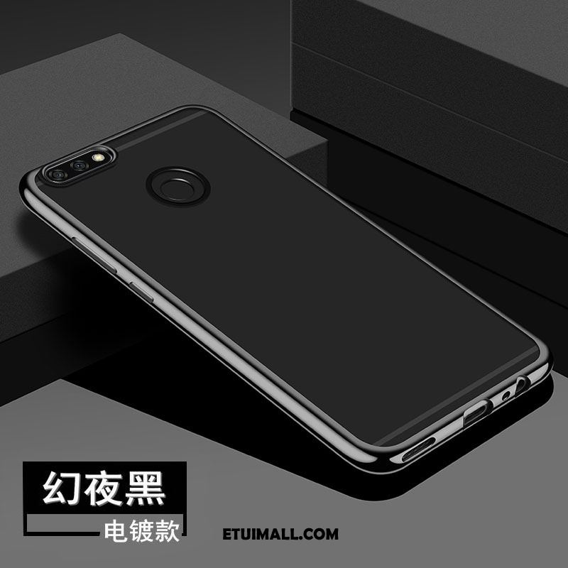 Etui Huawei Y7 2018 Silikonowe Ochraniacz Telefon Komórkowy All Inclusive Ciemno Niebieski Futerał Sklep