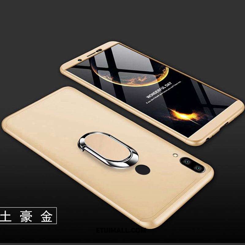 Etui Huawei Y7 2019 Tendencja Moda Telefon Komórkowy Złoto Nubuku Futerał Kup