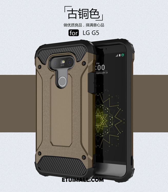 Etui Lg G5 Zielony Ochraniacz Włókno Anti-fall Telefon Komórkowy Futerał Dyskont