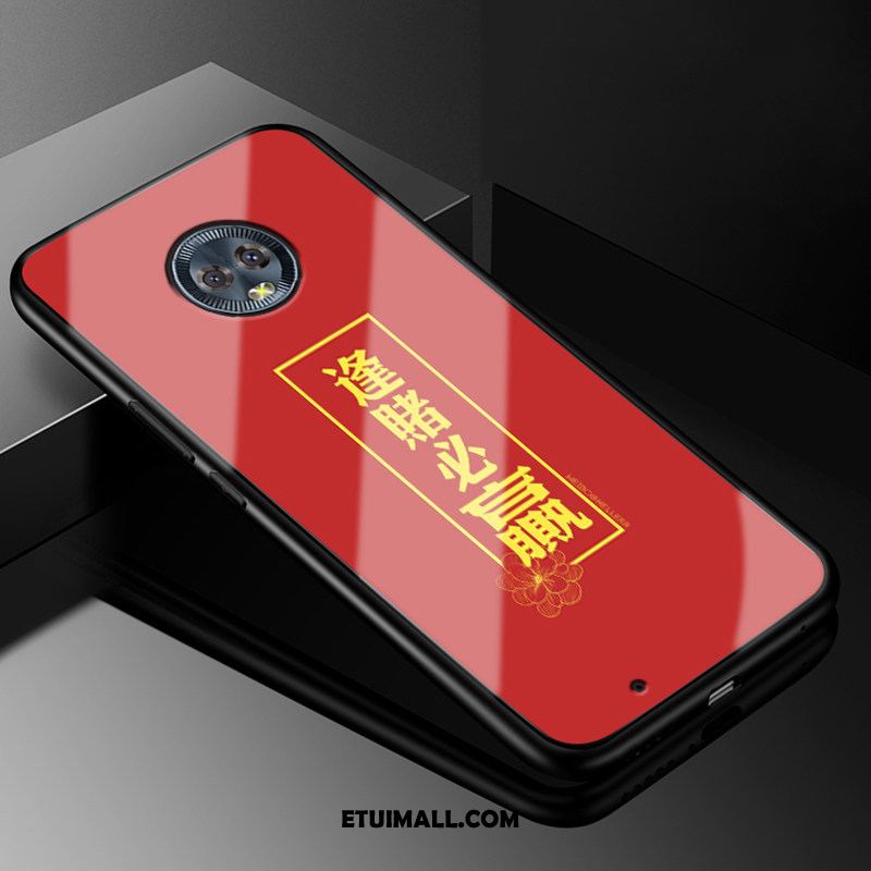 Etui Moto G6 Szkło Zielony Czerwony Chiński Styl Telefon Komórkowy Futerał Sprzedam