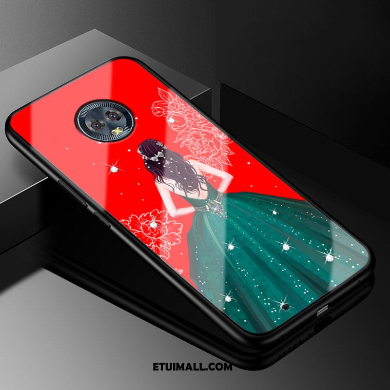 Etui Moto G6 Tendencja Czerwony Kreatywne Telefon Komórkowy Purpurowy Pokrowce Online