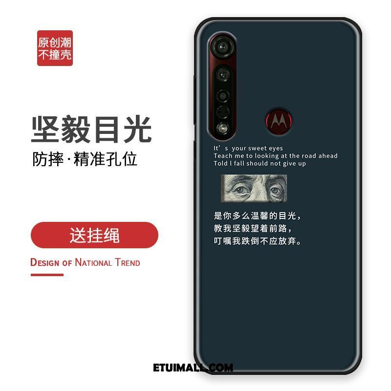Etui Moto G8 Plus Telefon Komórkowy Czarny Anti-fall Dostosowane Ochraniacz Pokrowce Online