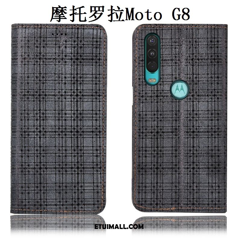 Etui Moto G8 Telefon Komórkowy Szary Ochraniacz Aksamit All Inclusive Obudowa Sklep