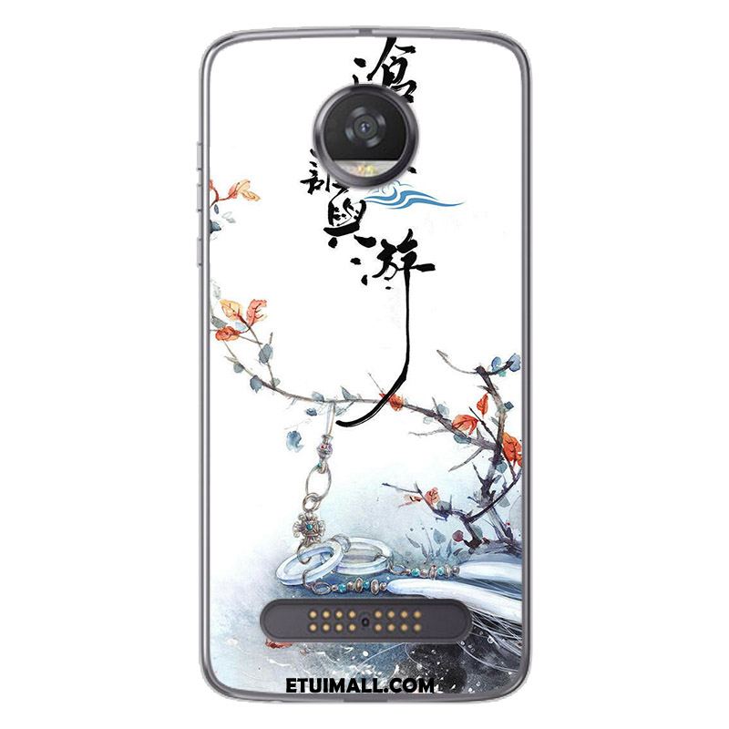 Etui Moto Z2 Play Osobowość Chiński Styl Kolor Telefon Komórkowy Biały Futerał Tanie