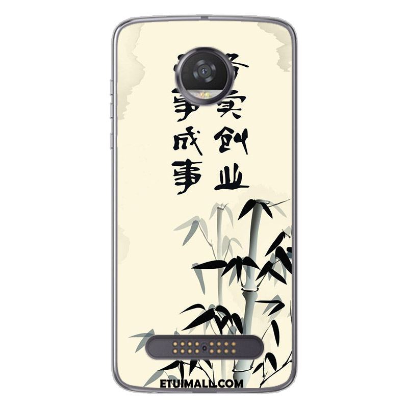 Etui Moto Z2 Play Osobowość Chiński Styl Kolor Telefon Komórkowy Biały Futerał Tanie