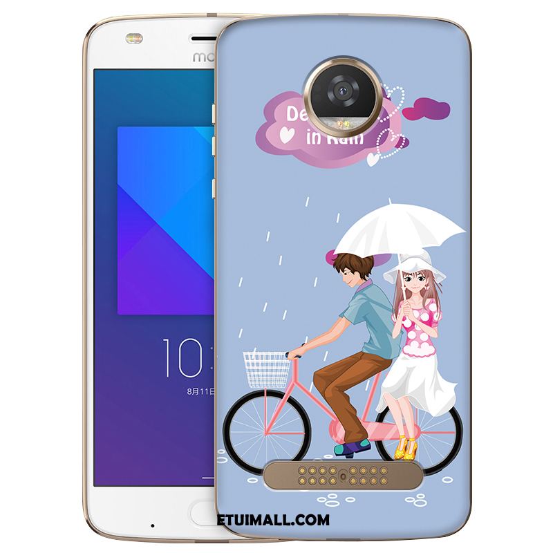 Etui Moto Z2 Play Telefon Komórkowy Kolor Niebieski Miękki Obudowa Tanie