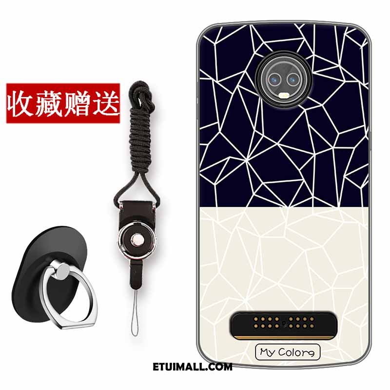 Etui Moto Z3 Play Vintage Telefon Komórkowy Miękki All Inclusive Purpurowy Obudowa Kup