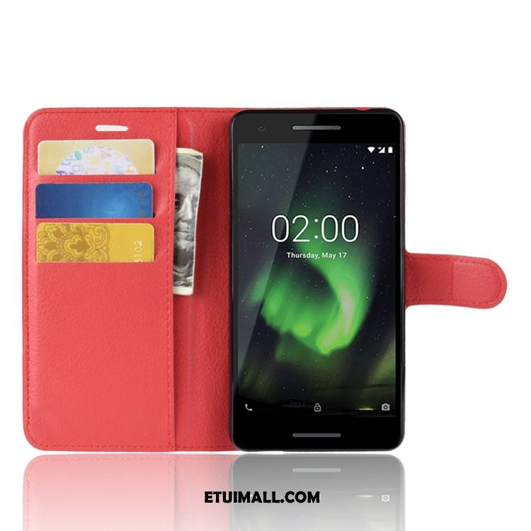 Etui Nokia 2.1 Telefon Komórkowy Wzór Portfel Skórzany Futerał Litchi Futerał Dyskont