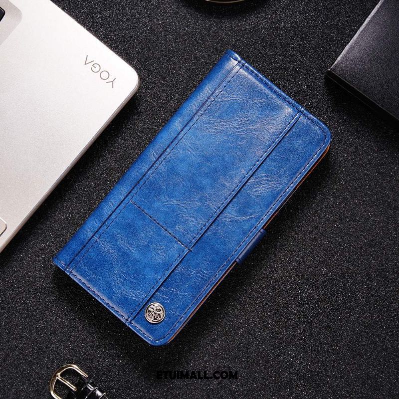 Etui Nokia 5.1 Plus Skórzany Futerał Portfel Telefon Komórkowy Niebieski Ochraniacz Pokrowce Sprzedam