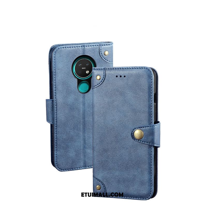 Etui Nokia 5.3 Ochraniacz Skórzany Futerał Karta Telefon Komórkowy Niebieski Futerał Sprzedam