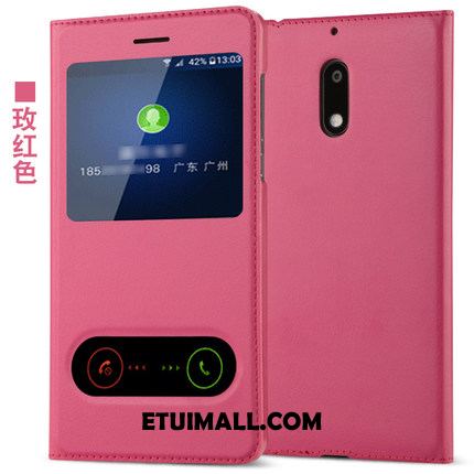 Etui Nokia 6 Ochraniacz Skórzany Futerał Różowe Złoto Anti-fall Telefon Komórkowy Pokrowce Sprzedam