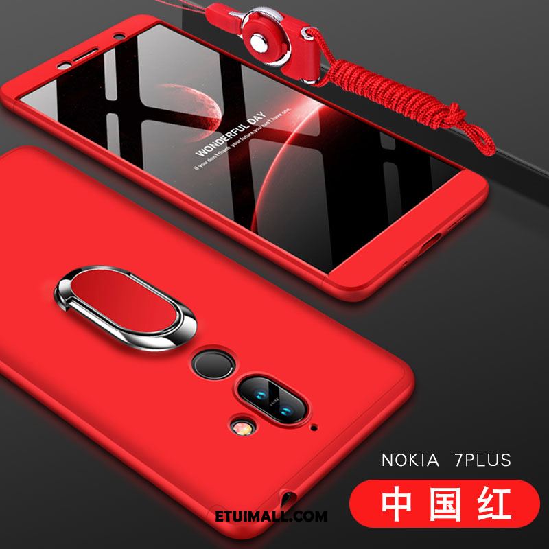 Etui Nokia 7 Plus All Inclusive Różowe Ochraniacz Telefon Komórkowy Trudno Pokrowce Tanie