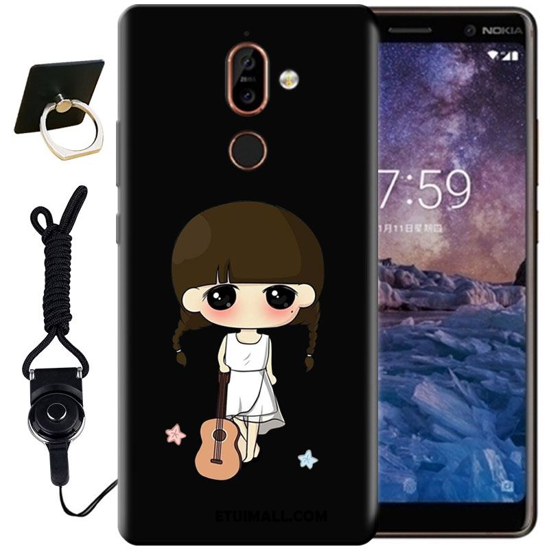Etui Nokia 7 Plus Czarny Miękki Silikonowe Telefon Komórkowy Ochraniacz Futerał Kupię