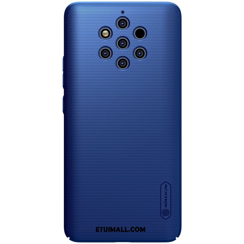 Etui Nokia 9 Pureview Niebieski Złoto Nubuku Wspornik Anti-fall Obudowa Na Sprzedaż