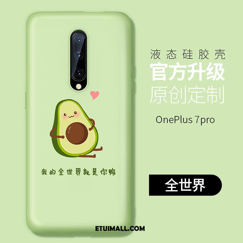 Etui Oneplus 7 Pro Silikonowe Miękki Telefon Komórkowy Nubuku Cienkie Obudowa Tanie