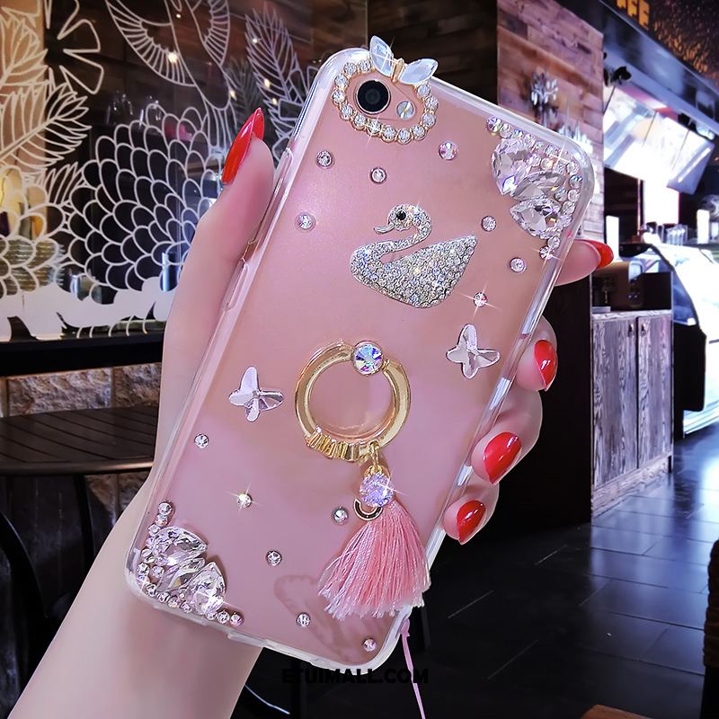 Etui Oppo A3 Miękki Rhinestone Różowe Luksusowy Telefon Komórkowy Obudowa Sklep