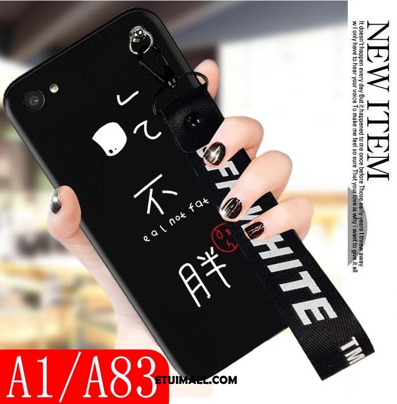 Etui Oppo A83 Chłodna Miękki Czarny Moda Tendencja Pokrowce Oferta