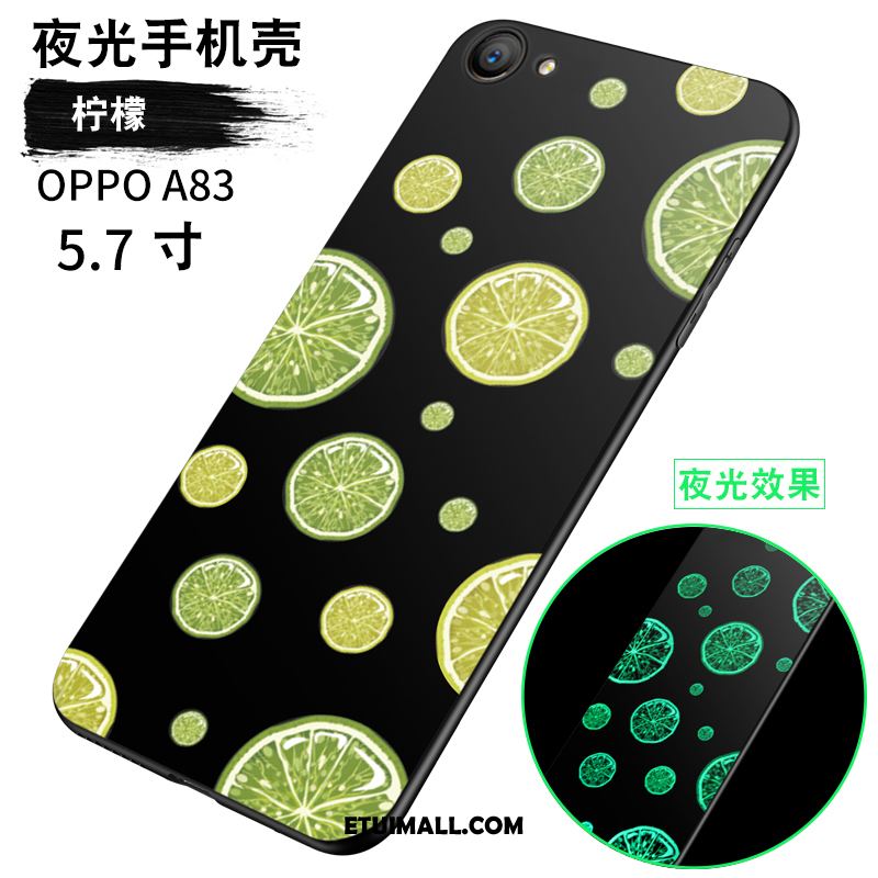 Etui Oppo A83 Miękki Anti-fall Telefon Komórkowy Czarny Świecące Futerał Online