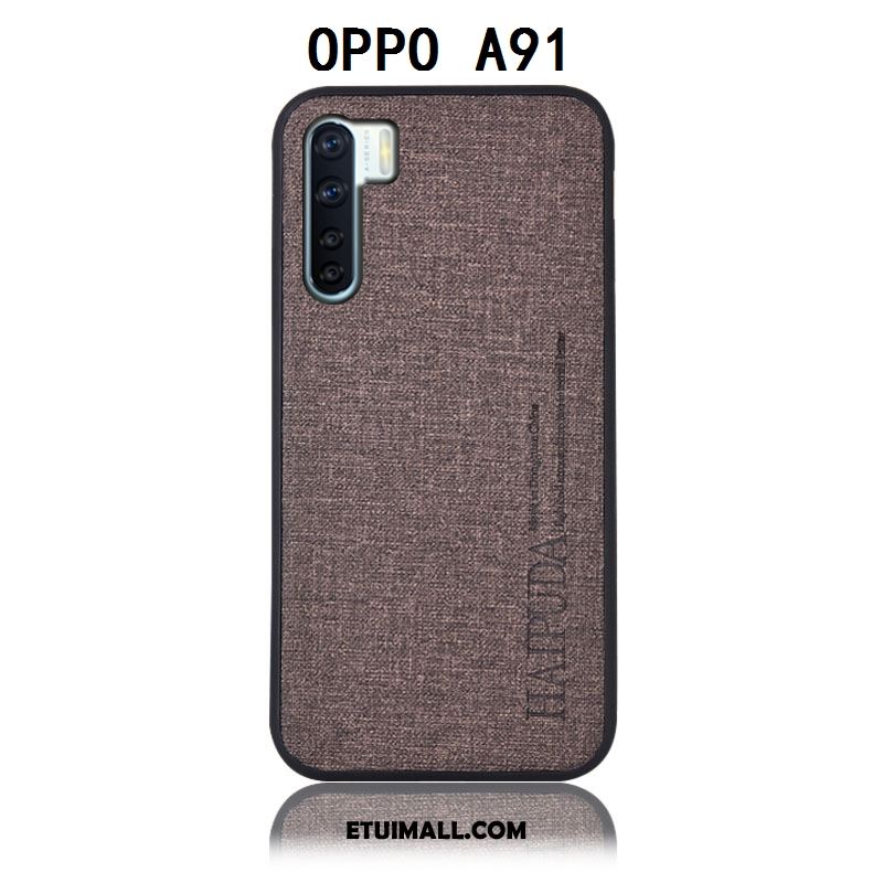 Etui Oppo A91 Anti-fall Ochraniacz Tylna Pokrywa Telefon Komórkowy Skórzany Futerał Pokrowce Sprzedam