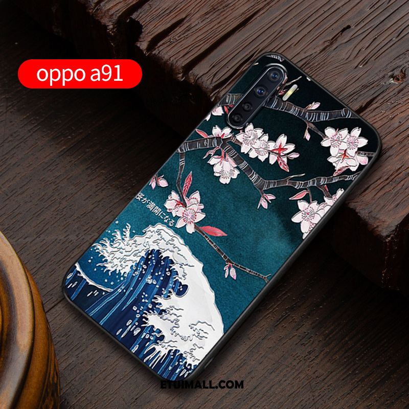 Etui Oppo A91 Niebieski Anti-fall Nowy All Inclusive Telefon Komórkowy Pokrowce Sprzedam